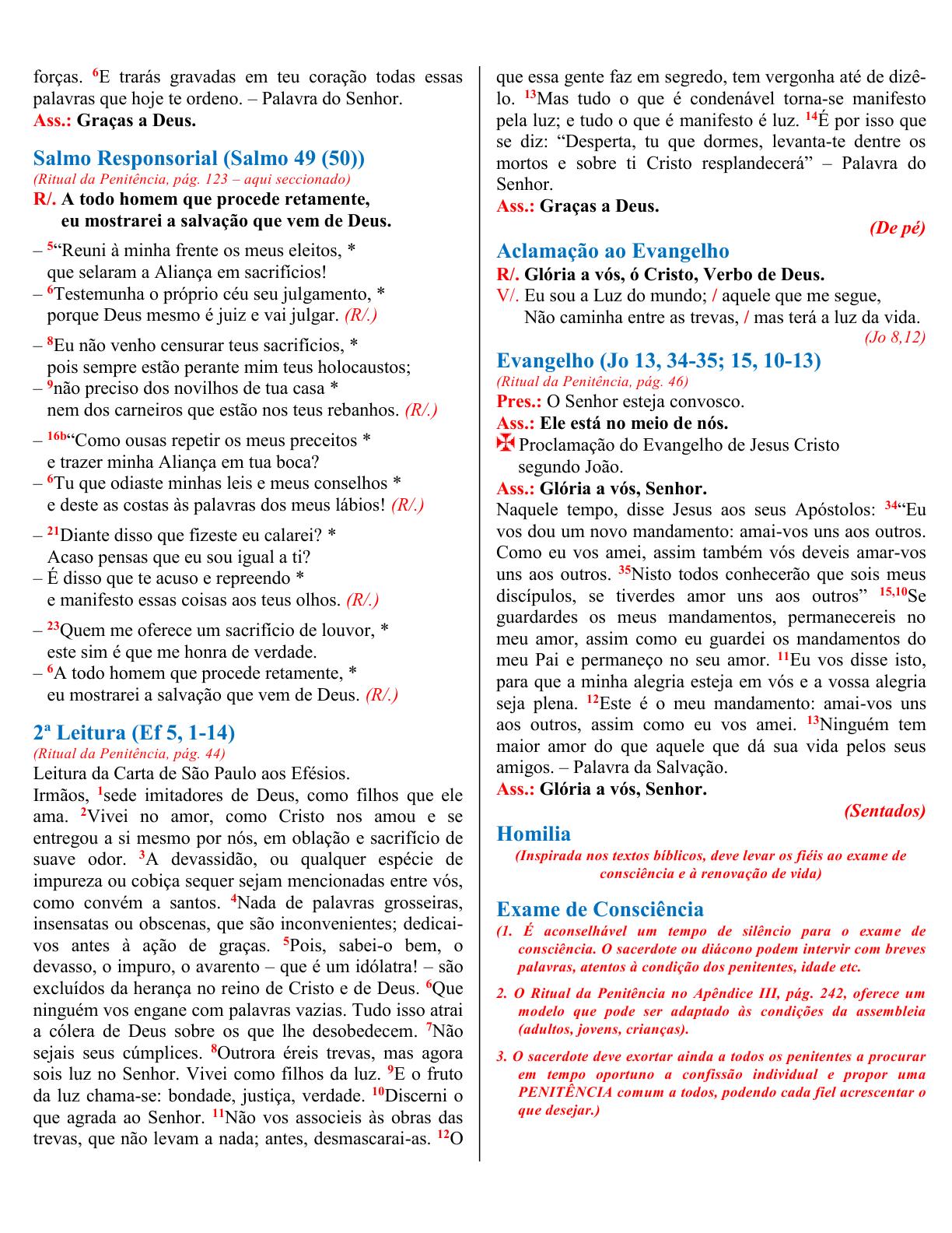 Licença para a Celebração Comunitária da Penitência com Absolvição Geral dos Pecados em tempo de Pandemia na Diocese da Campanha 0007