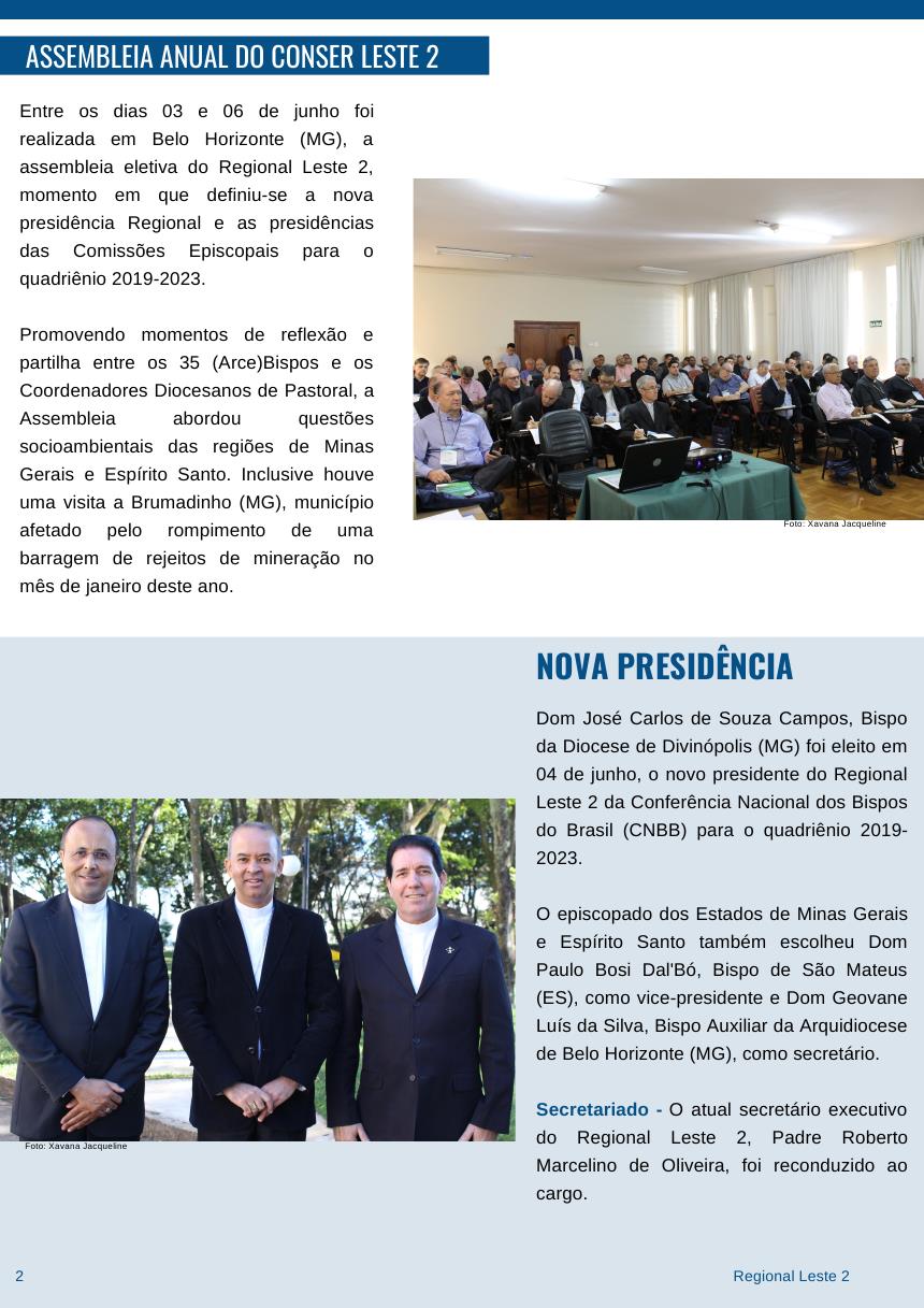 Boletim Informativo Leste 2 - 17 de junho de 2019 0002