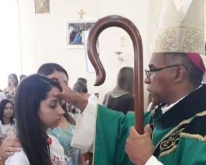 Crisma realizada na Paróquia Nossa Senhora Aparecida em Ilicínea- MG