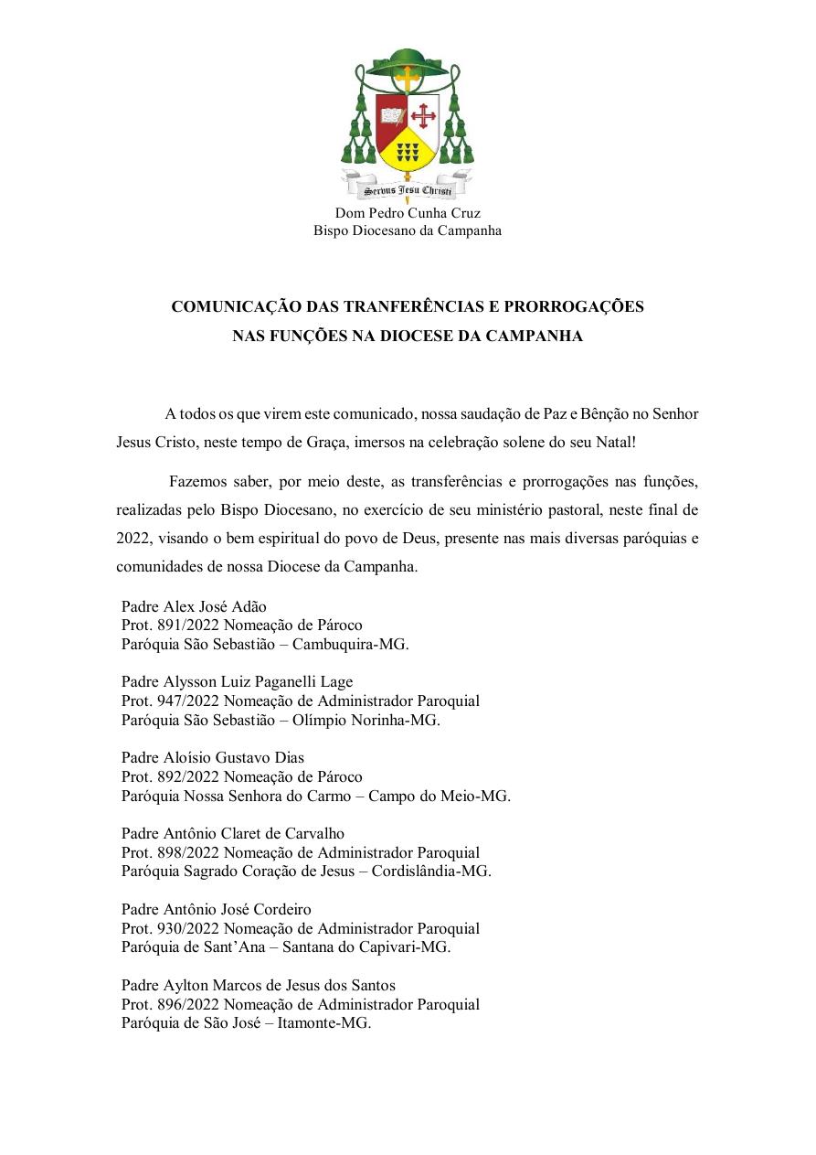 COMUNICACAO TRANFEREENCIAS 0001