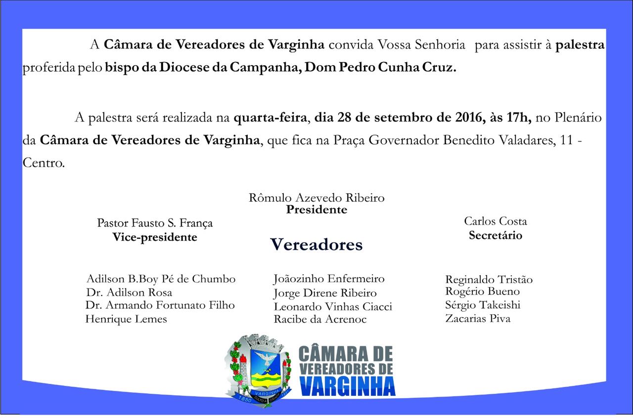 palestra de Dom Pedro
