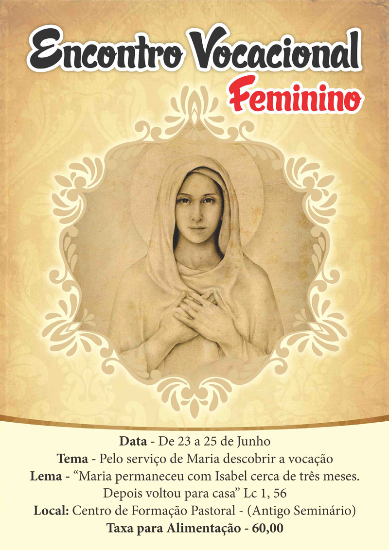 ENCONTRO VOCACIONAL FEMININO - Cartaz
